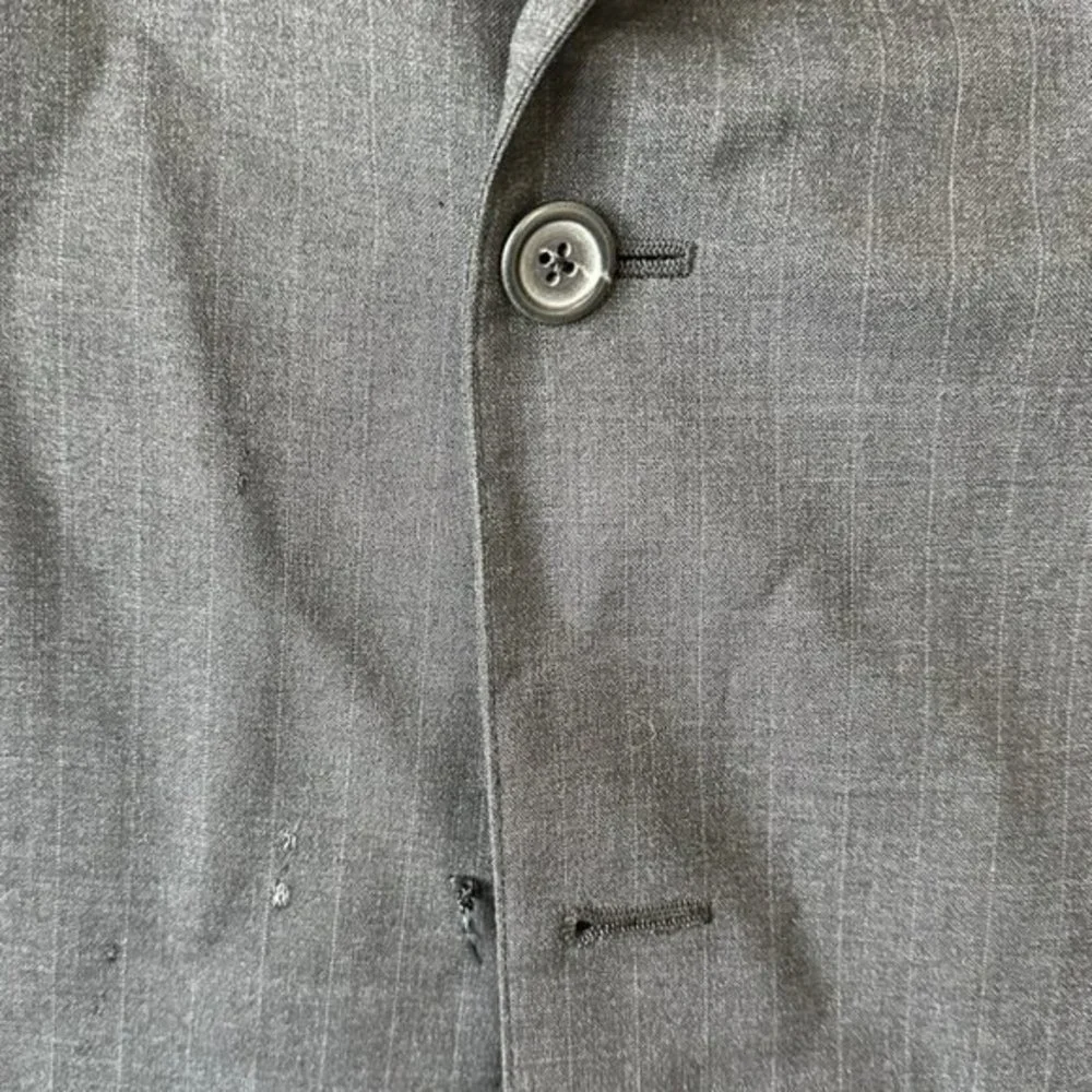 Brooks Brothers Brooksease‎ 100% Wool Blazer Mens 46L *missing button*